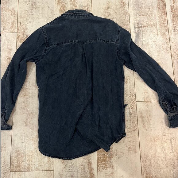 Rails Fake Denim Dark Button Down - Picture 4 of 4